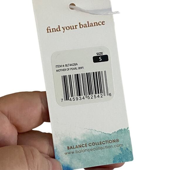 Balance Collection Boxy Crop Top Lightweight criss cross back NWT BLT4428A S - Picture 2 of 12